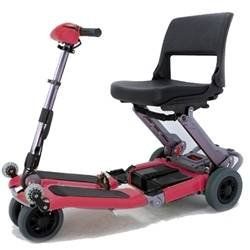 Luggie Mobility Scooter   Burgundy Red   FR168 4ITFR168
