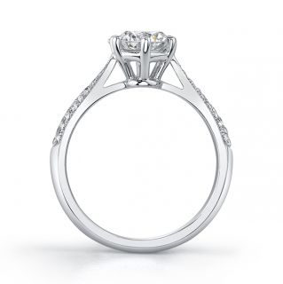 18k Gold 1 2/5ct TDW EGL certified Diamond Bridal Set (G H I, SI1 SI3