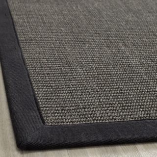 Hand woven Natural Fiber Serenity Charcoal Sisal Rug (9 x 12)