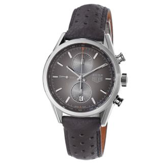 Tag Heuer Mens Carrera Brown Dial Brown Strap Automatic Watch