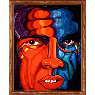 Ferdie Pacheco The Face of Ali Framed Canvas Art