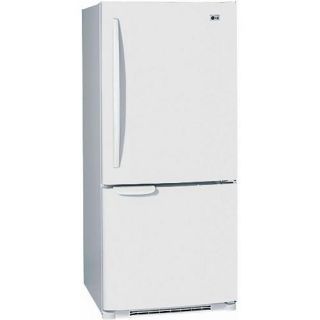LG 19.7 cubic foot White Bottom mount Refrigerator