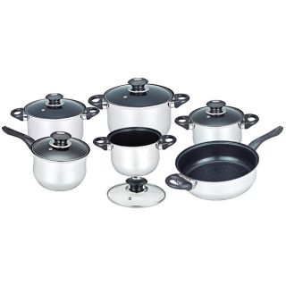 Piece Vicenza Stainless Steel Cookware Set Today: $116.92