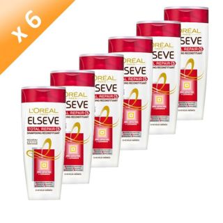 ELSEVE Shampoing Total repair 400 ml x 6   Achat / Vente SHAMPOING