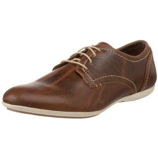 Steve Madden Mens Sapporro Lace Up Oxford,Tan Leather,8 M US Shoes