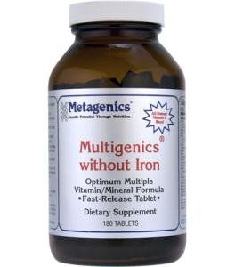 Metagenics Multigenics without Iron 180T Health