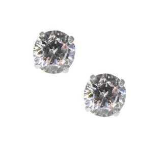14k White Gold Cubic Zirconia Stud Earrings MSRP: $157.00 Today: $45