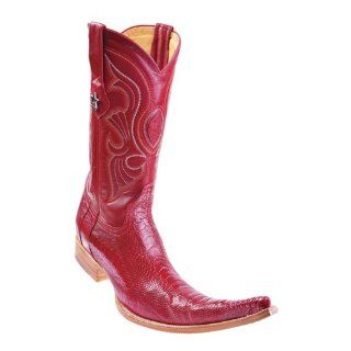 Los Altos Genuine Ostrich Leg 9X Pointed Toe Cowboy Boots 970512