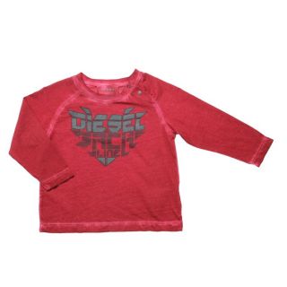 DIESEL T Shirt Teti Bébé Garçon Rouge bordeaux.   Achat / Vente T