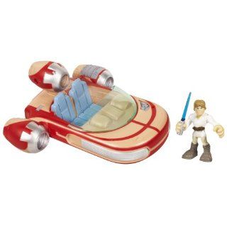 Star Wars Jedi Force Land Speeder With Luke: Toys & Games