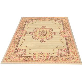 Asian Handcrafted Persian style Bamboo Rug (5 x 8) Today $74.99 3.0