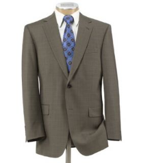 Signature 2 Button Wool Pattern Suit with Pleated Trousers