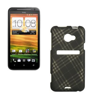 Premium HTC EVO 4G LTE Black Checker Protector Case
