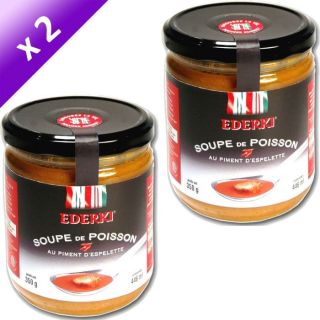 Lot de 2 Soupe de Poisson Piment dEspelette 446ml   Achat / Vente
