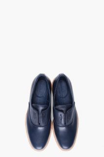 Woman By Common Projects Navy Platform Leather Oxfords for women