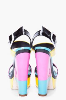 Giuseppe Zanotti Patent Colorblock Sandal for women