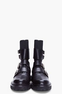 KRISVANASSCHE Black Elastic Ankle Boots  for men