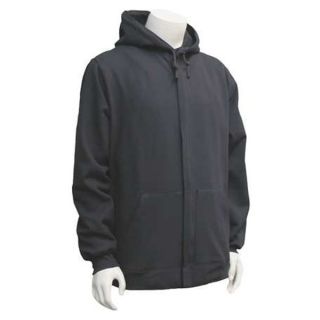 National Safety Apparel C21JFXL05 FR Hooded Sweatshirt, Navy, XL, Zipper