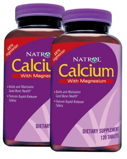 Natrol Calcium with Magnesium Tablets (240 Count)