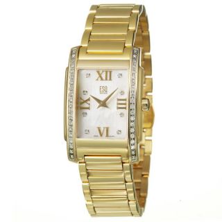 ESQ by Movado Womens Kingston Yellow Goldplated Stainless Steel