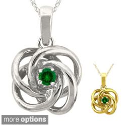 10k Gold Birthstone Love Knot Necklace Today $122.99