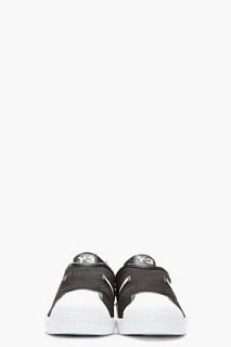 Y 3 Black And White Mesh X Sneakers for men