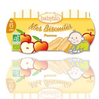 Babybio Biscuités Pomme 2 x 120gr   Achat / Vente DESSERT GOUTER BEBE