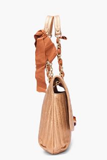 Lanvin Bronze Quilted Shoulder Bag for women