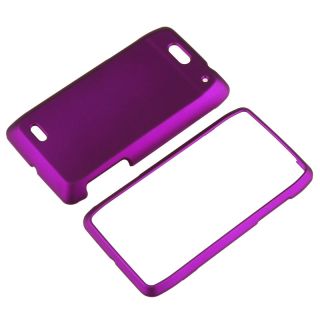 Purple Snap on Rubber Coated Case for Motorola Droid 4