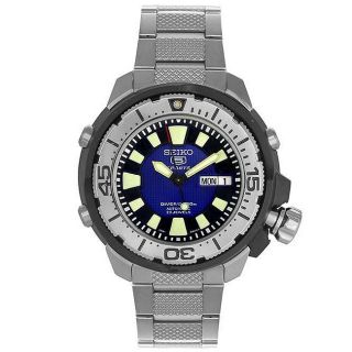 Seiko Mens 5 Automatic Sports Divers Blue Dial Watch