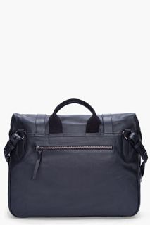 Givenchy Black Leather Messenger Bag for men