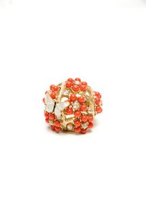 Juicy Couture  Coral Flower Cluster Ring for women