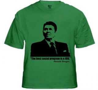 Program Is A Job Ronald Reagan Mens T Shirt #189 PW#A11348E: Clothing