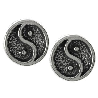 Tressa Collection Sterling Silver Yin Yang Stud Earrings MSRP $19.99