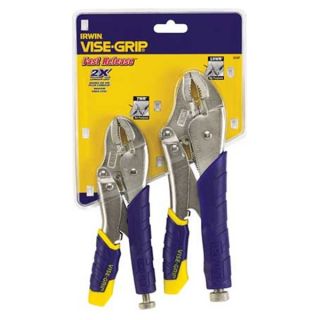 Irwin Vise Grip 214T   7WR 10WR Locking Plier Set, 7 and 10 In, 2 Pc