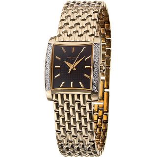 Wittnauer Metropolitan Womens Goldtone Diamond Watch