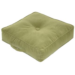 Ribbed Microfiber 20 inch Green Square Floor Pillow Today $39.99