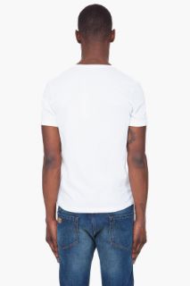J. Lindeberg White Colle Big Dot T shirt for men