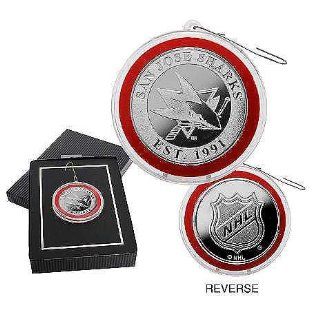 San Jose Sharks Silver Coin Ornament