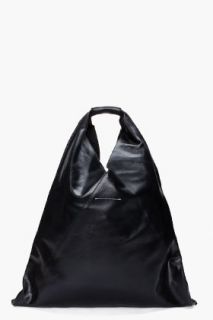 MM6 Maison Martin Margiela Cracked Leather Triangle Bag for women
