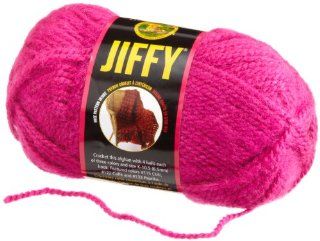 Lion Brand Yarn 450 196C Jiffy Yarn, Shocking Pink Arts