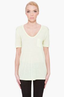 T By Alexander Wang Lemongrass Classic T shirt for women