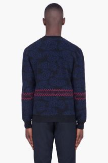 Marc Jacobs Navy Wool Angora Knit Cardigan for men