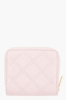 Marc Jacobs Pale Pink Quilted Leather Anabela Wallet for women