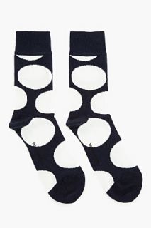 Tiger Of Sweden Navy Oversize Polka Dot Amico Socks for men