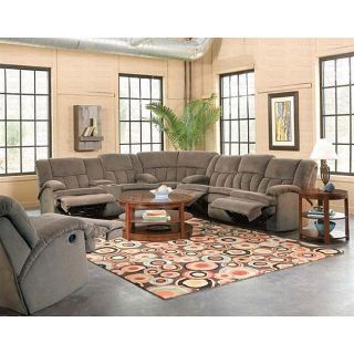 Turnberry Brown Reclining Sectional Sofa