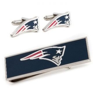 New England Patriots Cufflinks and Money Clip Gift Set