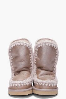 mou Taupe Sheepskin Eskimo 24 Boots for women