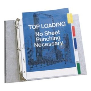 Line Products Inc 05550 8 1/2 x 11 Clear Poly Top Loading Sheet