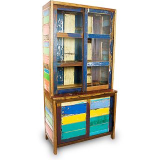 Ecologica Furniture Reclaimed Wood Sliding Door China Cabinet Today $